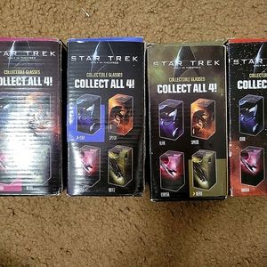 4 pk Glasses Star Trek from Burger King 2009